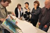 Panel of judges selecting works