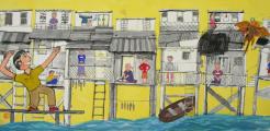 Medaile škole za kolekci malby a kresby: Chan Lok Chun Rodriguez (10 let), Simply Art, Hong Kong, Čína