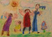 Medaile škole za kolekci malby a kresby: Bučyte Vilte (6 let), Viekšniai Kindergarten Liepaite, Viekšniai, Litva