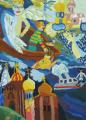 Medaile škole za kolekci malby a kresby: Sheinrok Efim P. (10 let), MOU DOD PDHSH children art school, Pervouralsk, Rusko