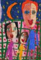 Medaile škole za kolekci malby a kresby: Hristova Velina (7 let), Fine Arts School, Targoviste, Bulharsko