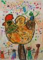 Medaile škole za kolekci malby a kresby: Mažonas Robertas (5 let), Viekšniai Kindergarten Liepaite, Viekšniai, Litva