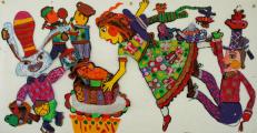 Медаль для школы за коллекцию живописи и рисунка: Moiseeva Sasha (9 лет), Children art gallery Izopark, Moscow, Россия