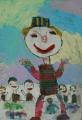 Medaile škole za kolekci malby a kresby: Stefanov Martin Gerganov (8 let), Fine Arts School, Targovishte, Bulharsko