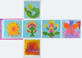 Čestné uznání: kolektivní práce dětí „Artist Book Flowers of Mexico“ (4-5 let), Jardin de Ninos Multicultural Londres, Mexico, Mexiko
