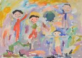 Čestné uznání: Karlin Vlad (6 let), Children's Art School No. 2, Pavlodar, Kazachstán