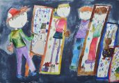 Похвальная грамота: Ekova Nikoleta (8 лет), Art-School GEYA, Lovech, Болгария