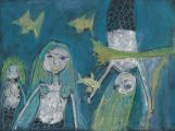 Čestné uznání: Fokina Arina (7 let), Kollaaž Art School, Tallinn, Estonsko