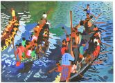 Medaille der Schule für die Malerei- und Zeichnungskollektion: Ahmed Irfan (13 jahren), Painting for Children School, Dhaka, Bangladesch