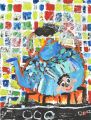 Medaile škole za kolekci malby a kresby: Lau Lok Yin (5 let), Kids Palette Creative Art Workshop, Hong Kong, Čína