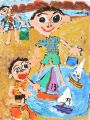 Medaile škole za kolekci malby a kresby: Lo Hong Yui (4 roky), Kids Palette Creative Art Workshop, Hong Kong, Čína
