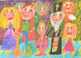 Medaile škole za kolekci malby a kresby: Kioseva Teodora (7 let), Art studio Prikazen svjat, Sofia, Bulharsko