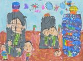 Čestné uznání: Kim Tea Wah (8 let), Art myself, Kwangju-si, Korejská republika