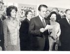 1973 - 1. MDVV - vernisáž, výstavu zahajuje ministr kultury ČSSR Miroslav Válek