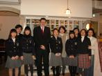 Ambassador Jaroslav Olša with appreciated students