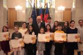 Common photo of awarded children 44. ICEFA Lidice 2016 - Moscow