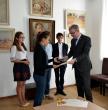 Předávání ocenění medailistce Natalii Fostica, Academic Lyceum of Fine Arts Igor Vieru, Kišiněv