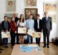 Předávání cen MDVV 2017 - Moldavsko, ZÚ Kišiněv - oceněné děti z Academic Lyceum of Fine Arts Igor Vieru, Kišiněv