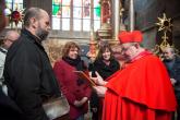 Přijetí porotců kardinálem Dominikem Dukou po slavnostní nedělní mši v katedrále Sv. Víta