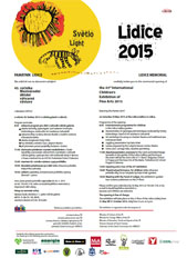 Pozvánka na vernisáž 43. ročníku MDVV Lidice 2015